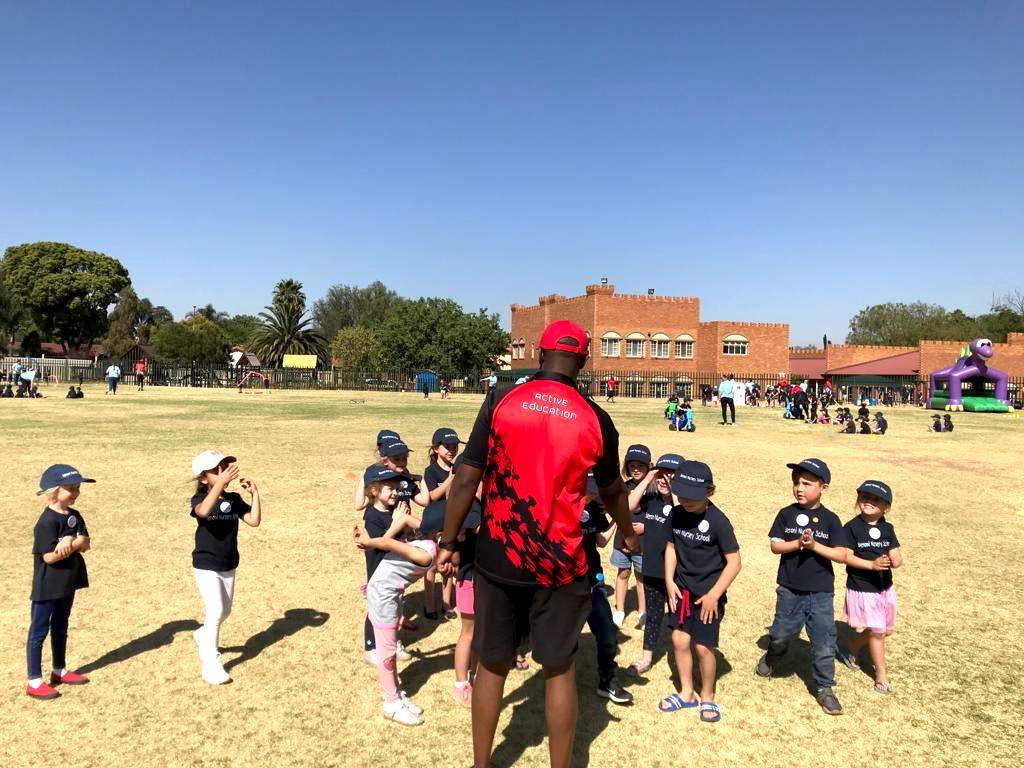 Learners participating in a school activity.